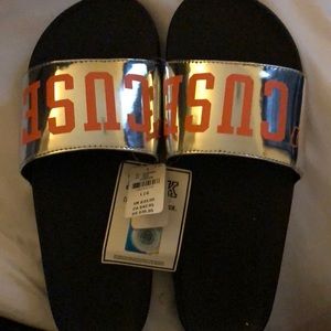 Syracuse PINK Victoria Secret Slides Size Large 9